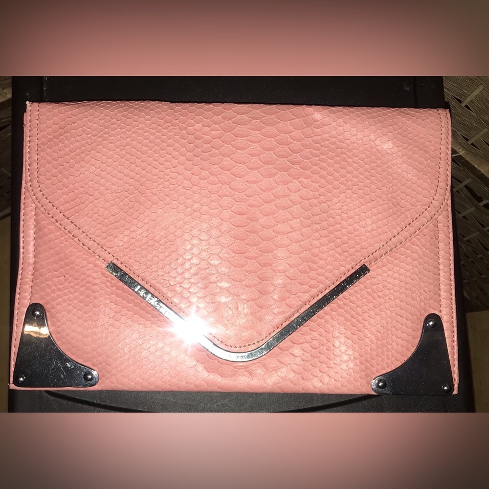 BCBG Vegan Leather Clutch​